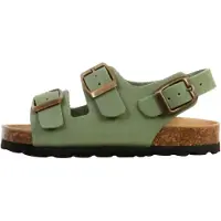 The Divine Factory Zapatillas de casa 'Kinder-Lederpantolette Noga Mistraly BS Edge' verde