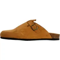 Natural world Zapatos abiertos 'Flache Pantoletten aus Leder' beige