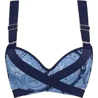 Marlies Dekkers Cache Coeur Paisley Print Push Up Bikini Top Talla: 80C | Bikinis Outlet | Mujer