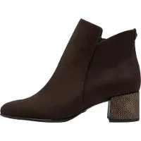 Tamaris Botas de tobillo 'Stiefeletten mit Reißverschluss und Absatz' marrón