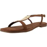 Carmela para mujer. 16329001-CAMEL Sandalias de Piel 163290 marrón (36), Plano, Hebilla, Casual, Clásico, outlet 2026.