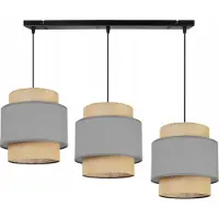 Light11 HOME Lámpara colgante, lámpara de techo, pantalla de lámpara, estilo bohemio, material yute