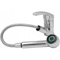 QLS Grifo de cocina extraíble con ducha, para fregadero, mezclador, modelo 10907