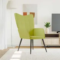 Prolenta Maison Exclusive: Sillón reclinable, color verde, tapizado en tela