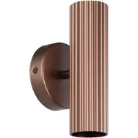 Coppens Aplique de pared Portillo, bronce, altura 20 cm, 2 luces. Metal, GU10.