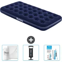 Bestway Colchón inflable – Para 1 persona – 99 x 188 x 22 cm – Azul – Incluye accesorios
