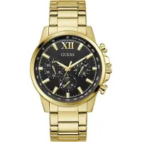 GUESS Reloj analógico 'Walker' oro / grafito / negro