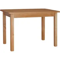 Koma Tools Mesa de comedor, pino macizo, 100 × 60 cm, tono aliso