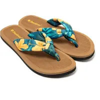 Brasileras Zapatos para playa y agua 'Hibiscus Nudo' amarillo / verde