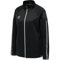 Hummel Sudadera con cremallera deportiva 'Cima' gris / blanco