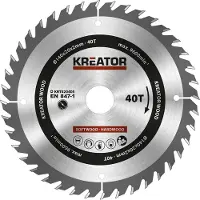 Kreator Hoja de sierra circular de 140 x 20 x 2,0 mm, 40 dientes, para madera. Talla única