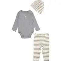 Fixoni Conjunto azul paloma / amarillo pastel