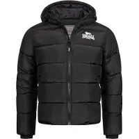 Lonsdale Chaqueta de invierno 'Trover' negro / blanco