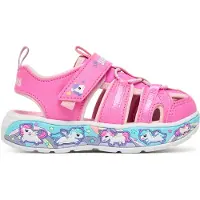 SKECHERS Sandalias 'PLAY SCENE SPLASH - CUTE CREW' beige claro / lila oscuro / rosa claro / blanco
