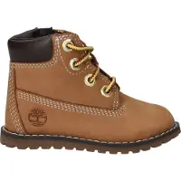 Timberland para niño. TB1A125Q2311 Botines de Piel Pokey Pine marrón (22), Plano, Cremallera, Casual, moda infantil, outlet 2026.