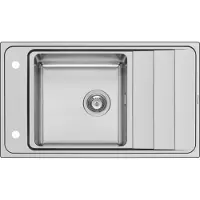 Pyramis MIDO (76x44) 1B 1D, Fregadero empotrable, Rectangular, , 1 cuba, Rectangular, 360 x 360 mm