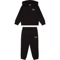 EA7 para niño. 7B000031_AF10380 Chándal Style negro (10Años= 142cm), Casual, Deportivo, Algodón, Multideporte, Manga larga, moda infantil, E