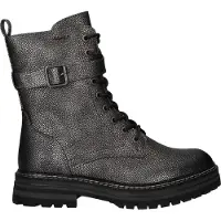 Rieker Botas con cordones 'Schnürschuh Damen 93024 90 Echtleder in grau' gris