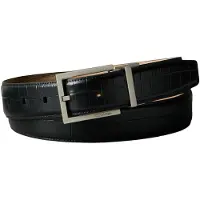 Calvin Klein Square Buckle Croc Belt Black/brushed Nickel Talla: 130 | Cinturones Outlet | Hombre | Negro