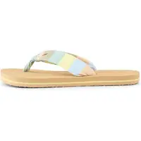 O'Neill Sandalias de dedo 'Ditsy Sun' azul claro / marrón / verde / rosa