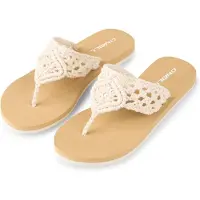 O'Neill - Women's Ditsy Crochet Sandals - Sandalias size 39, beige/blanco
