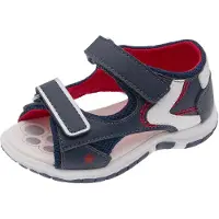 Chicco Zapatos abiertos 'Facci' azul oscuro / rojo / blanco