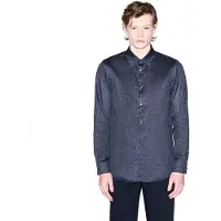 Armani Exchange para hombre. XM001942AF19194FB436 Camisa Abotonada marino (M), Azul, Casual, Algodón, Clásico, Manga larga, A|X Armani E