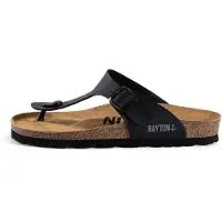 Bayton Sandalias de dedo 'Mercure' gris oscuro / negro