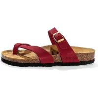 Bayton Sandalias de dedo 'DIANE' oro / burdeos