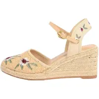 Lipsy Sandalias crema / piel / verde / rojo oscuro