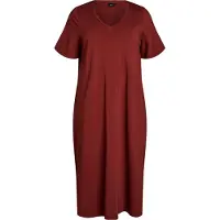 Zizzi Vestido 'VDorit' rojizo