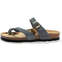 Bayton Sandalias de dedo 'Diane' gris oscuro