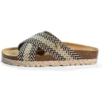 Bayton Zapatos abiertos 'BURGOS' beige / beige oscuro / negro