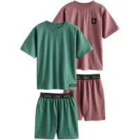 Next Pijama caña / magenta / negro