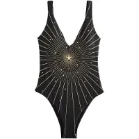 Rockett St George Traje de baño oro / negro