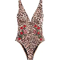 Rockett St George Traje de baño chocolate / marrón claro / rojo sangre