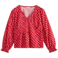 Levi's Soleil Wrap Blouse Talla: M | Manga Larga Outlet | Mujer