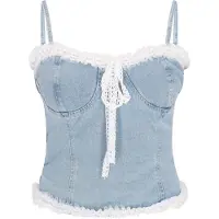 Mymo Top azul denim