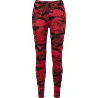 Urban Classics Leggings rojo / rojo carmesí / melón / negro
