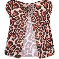 Faina Top rojo / negro