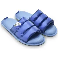 Brasileras Nuvola. Zapatillas de casa 'Zueco Spring' azul denim