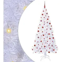 Syfax Árbol de Navidad artificial con 300 LED 210 cm PVC y Acero