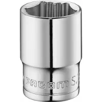 Facom Llave de vaso OGV, 1/2 de pulgada, hexagonal, 19 mm