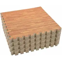 Syfax Tapete para piscina 24 uds. Madera 8,64 ㎡ Espuma EVA