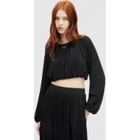 AllSaints Casandra Top Black Talla: 12 | Manga Larga Outlet | Mujer | Negro