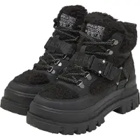 Buffalo Botines con cordones 'Aspha' negro / blanco