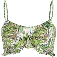 IZIA Top oliva / rosa / blanco