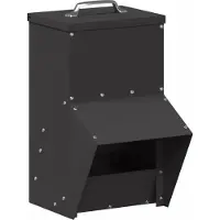 Syfax Comedero para pollos Negro 20 x 25 x 35 cm