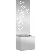 Syfax Pantalla de Privacidad para Jardín Plateado 50 x 32 x 150 cm