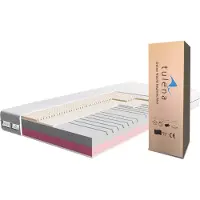 TULENA Colchón 160 x 190 cm. Espuma confortable de firmeza media/media firmeza (H3 / H4). Comfort Plus de 20 cm. Colchón de doble cara. Funda antibacteriana con cremallera